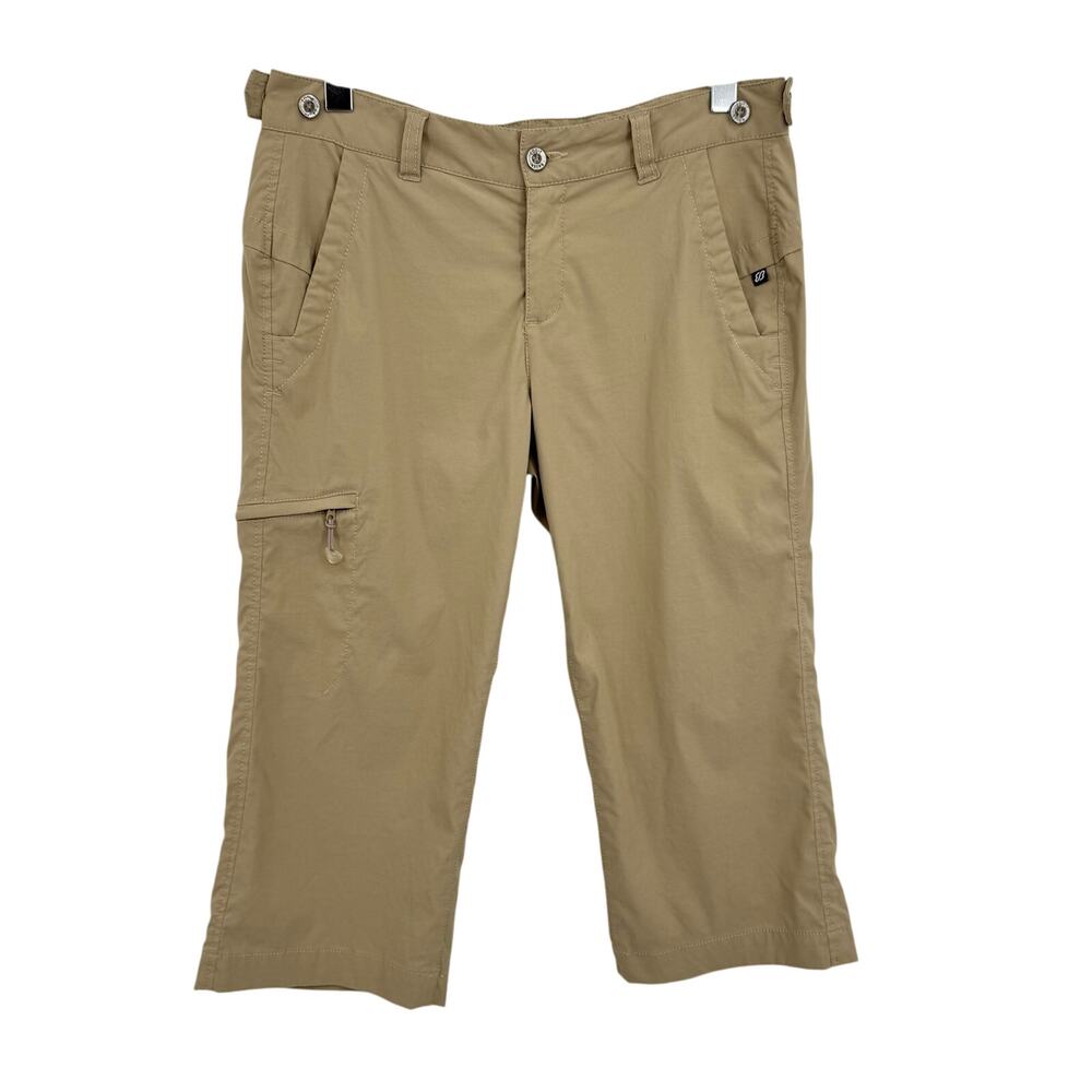Eddie Bauer Sport pants women's 10 nylon cropped cargo pockets outdoor hiking